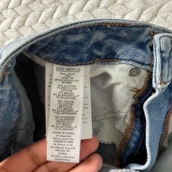 Good American Good Curve Denim Shorts 25 - Picture 4 of 7